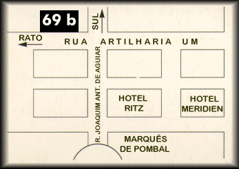 mapa de localiza��o do 69 b Night Club